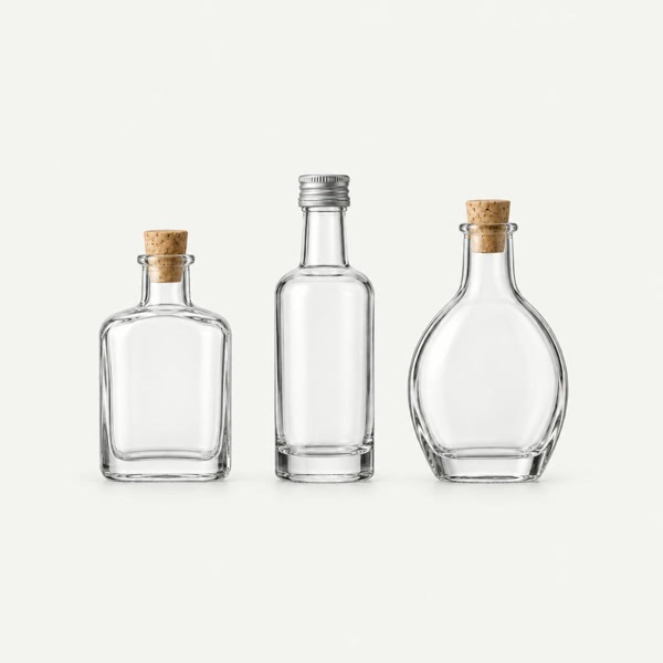 Miniature and bitters glass bottles 90ml to 200ml