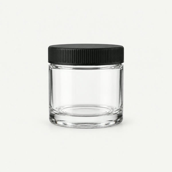 Child resistant straight side glass jars 1oz to 18oz with CR lids