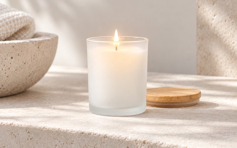 Glass candle jars and containers with lids, wholesale bulk