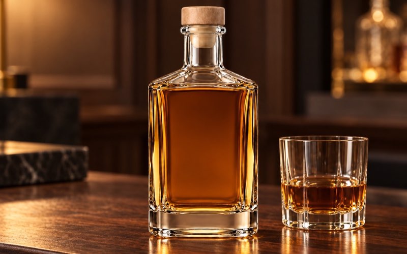 Custom liquor and spirits glass bottles 100ml to 1000ml