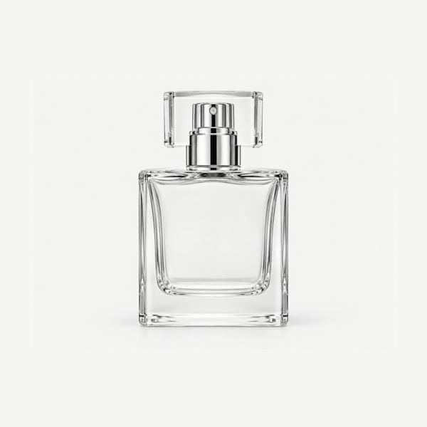 Square high-flint glass perfume spray bottles 15ml to 100ml with fine-mist atomisers